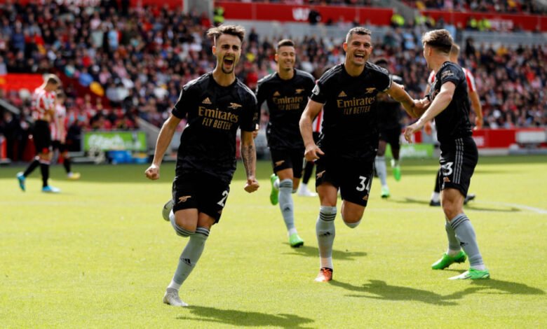 أرسنال يستعيد الصدارة بثلاثية برنتفورد