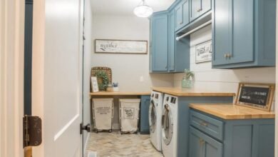 أفكار في الديكور لغرفة الغسيل بالمنزل العصري