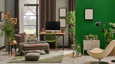 استخدامات اللون الأخضر في المساحات الداخليّة "المودرن"