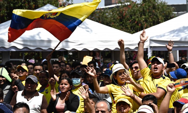 بعد الانتصار التاريخي احتفالات عارمة في الإكوادور