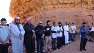 الرحلة البرية لملتقى فرسان فيفاء بتبوك