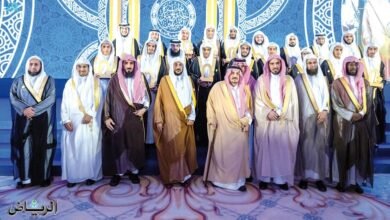 نيابة عن الملك أمير الرياض يكرم الفائزين بمسابقة حفظ القرآن وتفسيره