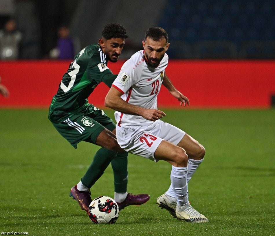 بثنائية الشهري الأخضر يخطف نقاط الأردن