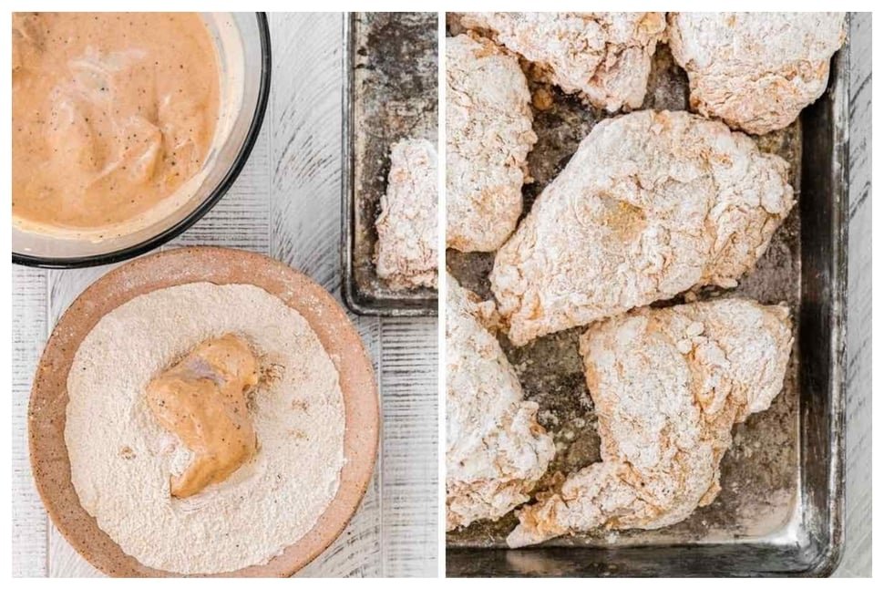 بروستد دجاج مثل المطاعم