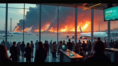 كارثة مطار هيثرو.. ماذا نعرف عنها؟