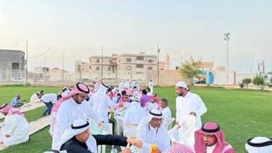 الإفطار الجماعي في أبوعريش بنادي اليرموك