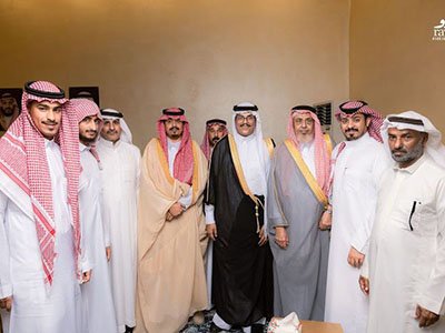 الشيخ : عبدالرحمن طاهر جماح يزف إبنه عبدالله للقفص الذهبي