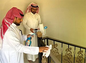 العناية ببيوت الله (نظافة وتعقيماً وتعطيراً)