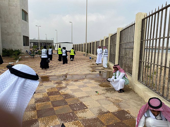 وحدة الثروة السمكية بجزر فرسان تقوم مبادرة تشجير "السعودية الخضراء" في جزر فرسان
