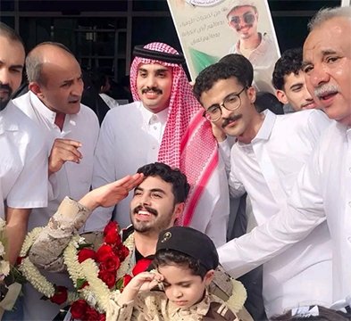 وسام شرف على صدورنا.. جازان تحتفي بالبطل بندر بن فهد أبوعله"