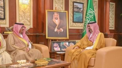 نائب أمير جازان يستقبل مدير عام فرع وزارة البيئة والمياه والزراعة بالمنطقة