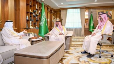 أمير منطقة جازان يستقبل وزير الصحة