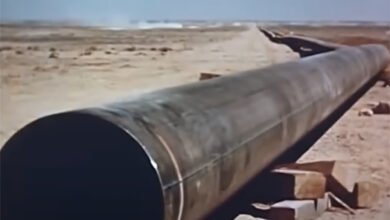 فلم وثائقي قديم و ملون عن خط التابلاين