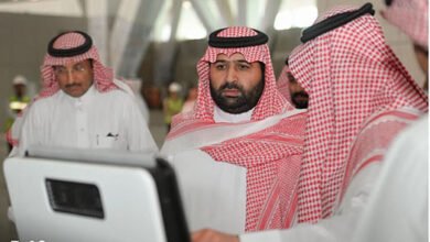 الأمير محمد بن عبدالعزيز يتفقد مشروع مطار جازان الدولي الجديد