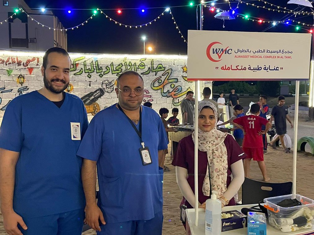 شراكة مجتمعية ناجحة بين مجمع الوسيط الطبي بمحافظة الطوال وحارة الأمجاد بالمباركة