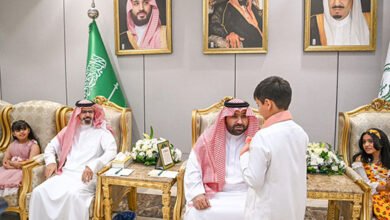 أمير منطقة جازان ونائبه يشاركان أبناءهم الأيتام الإفطار الرمضاني