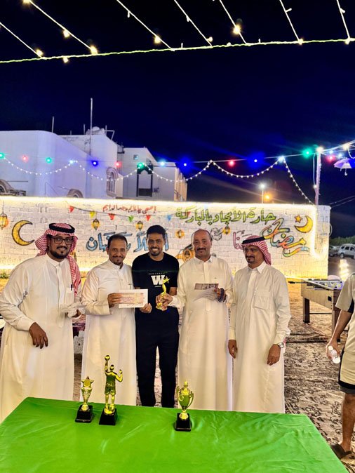 ختام الأنشطة الرياضية الرمضانية بحارة الأمجاد بالمباركة وتوزيع هدايا على الحضور