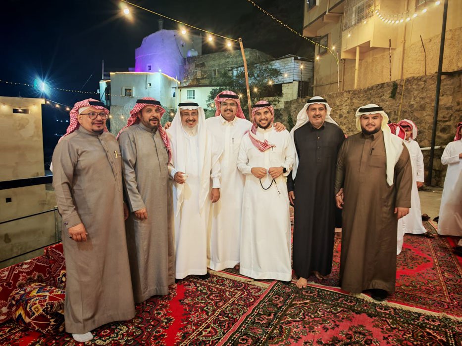 أبناء الشيخ أحمد أسعد العبدلي يحتفلون بعيد الفطر بمحافظة فيفاء