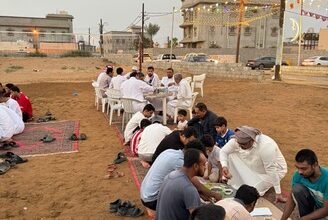 الافطار الرمضاني الجماعي الثالث بحارة الامجاد بالمباركة