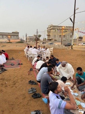 الافطار الرمضاني الجماعي الثالث بحارة الامجاد بالمباركة