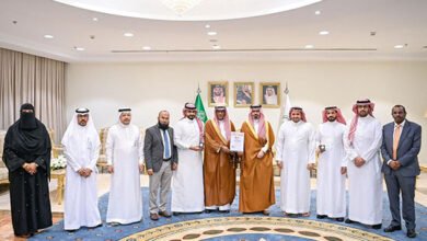 الأمير ناصر بن جلوي يستقبل رئيس جامعة جازان ووفد الجامعة المشارك في معرض جنيف الدولي للاختراعات 2026