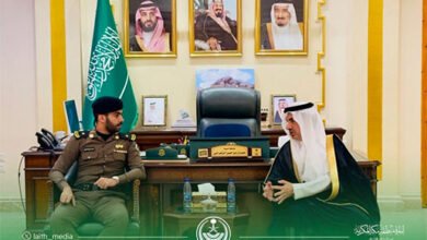 محافظ الليث يستقبل مدير المرور المُعين حديثًا ويؤكد على تعزيز السلامة المرورية