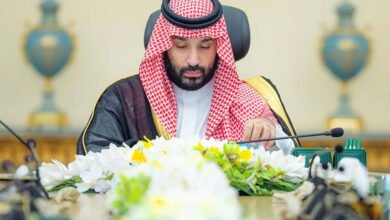 سمو ولي العهد يرأس جلسة مجلس الوزراء في جدة.