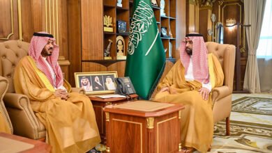 أمير جازان يستقبل المدير العام للتعليم بالمنطقة