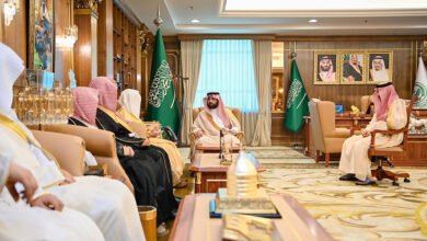 أمير جازان يستقبل رئيس المحكمة الجزائية بالمنطقة