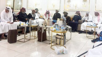 ملتقى متقاعدي شرطة محافظة الداير بني مالك يقيم حفل المعايدة بمحافظة العيدابي
